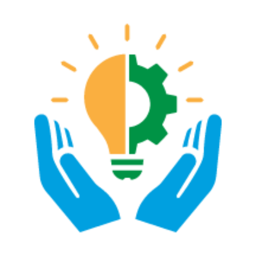 Eastern Shore Regional Library Logo (upraised hands holding a lightbulb)